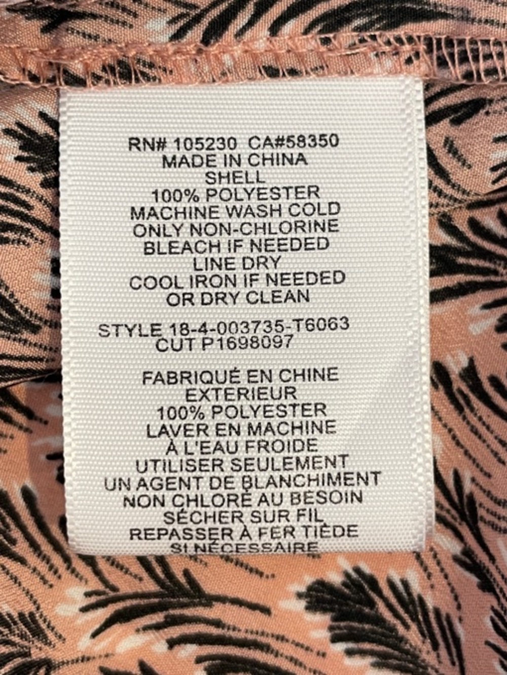Joie Pink and Black Printed Halter Blouse • XS - Picture 3 of 12